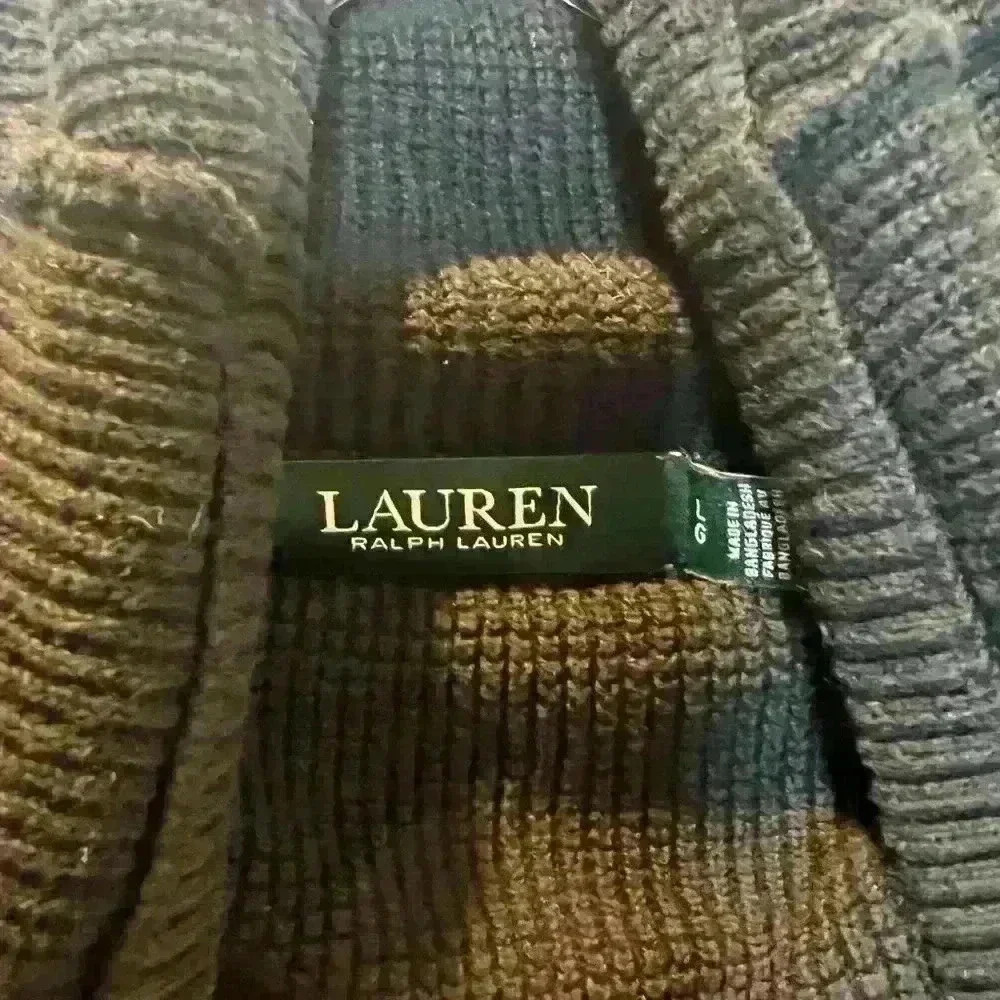 Lauren Ralph Lauren size L black waffle knit shirt - Picture 4 of 5